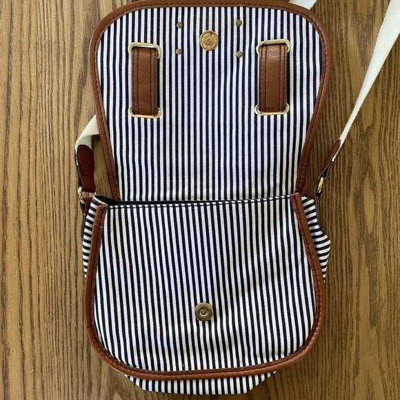 H&M Navy and White Striped Mini Bag - Picture 2 of 10